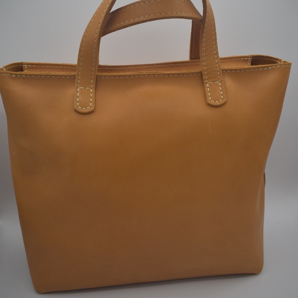 Portland Leather Customized Sunflower Medium Crossbody Tote NWOT - Picture 7 of 13